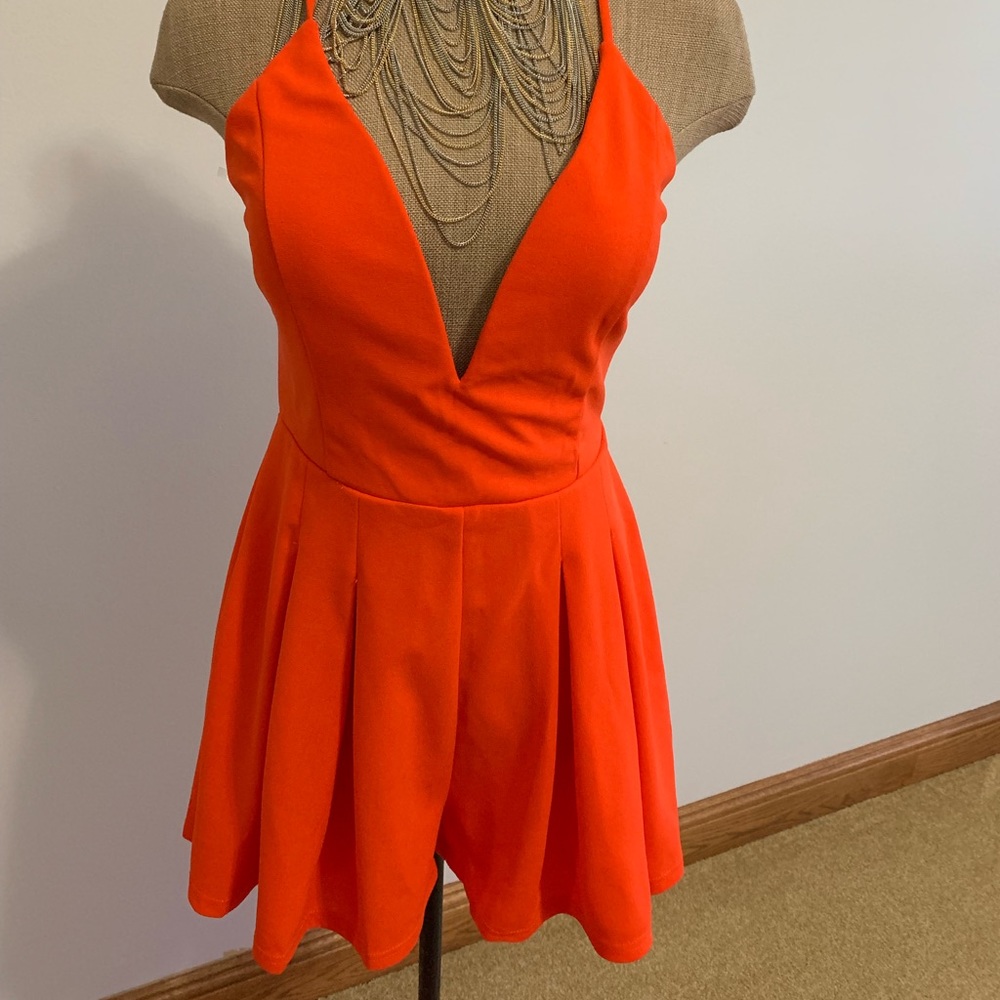 Orange Romper